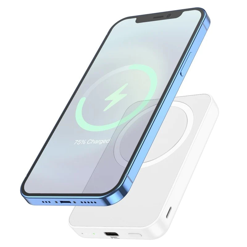 Hoco J109 5000mAh Magnetic Wireless Power Bank Hoco J109 5000mAh Magnetic Wireless Power Bank